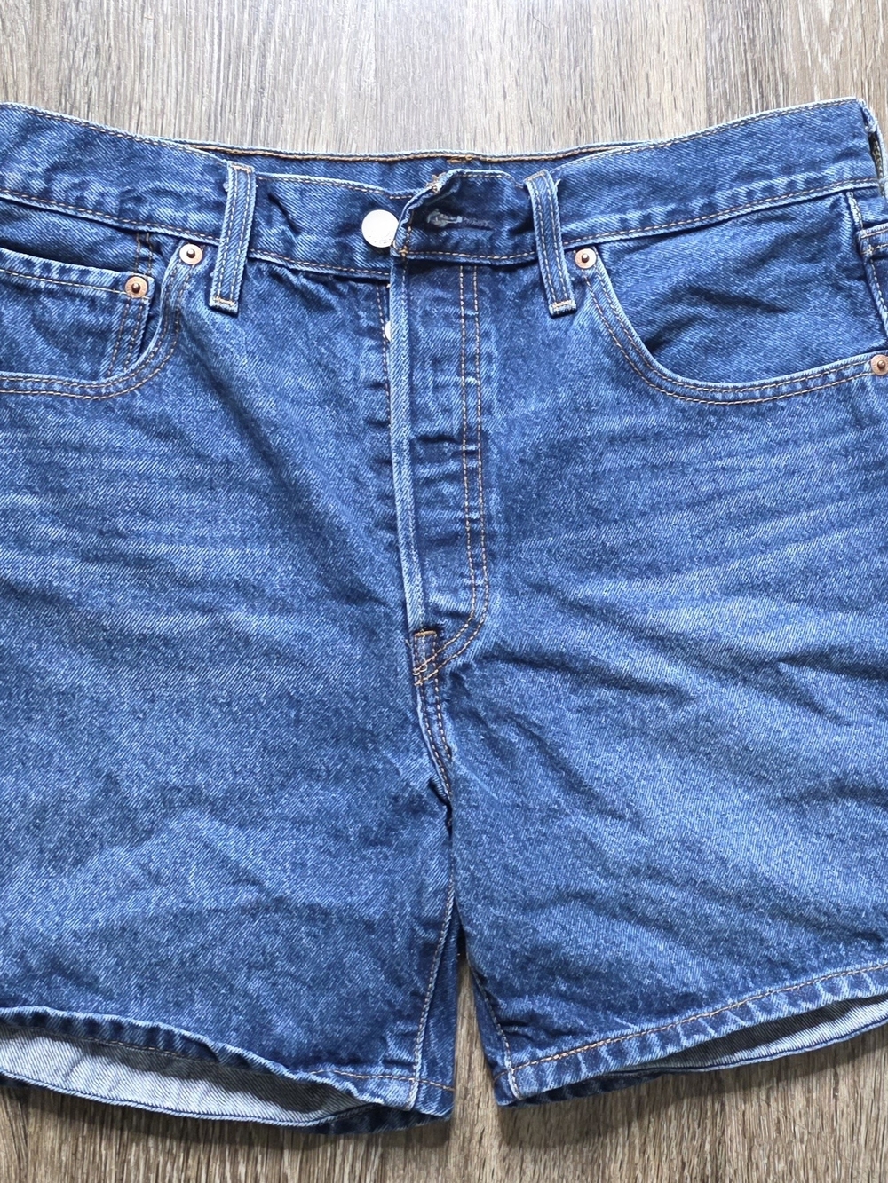 Levi's Dark Blue Denim Jean Shorts Size L